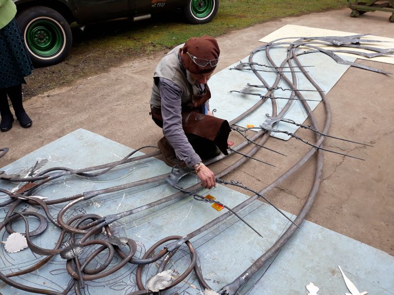 Making of the Gift of Lift sculpture